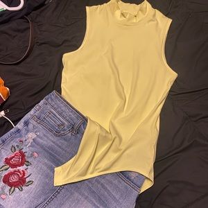 Yellow bodysuit